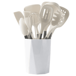 kitchen utensils set with holder