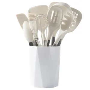 kitchen utensils set with holder