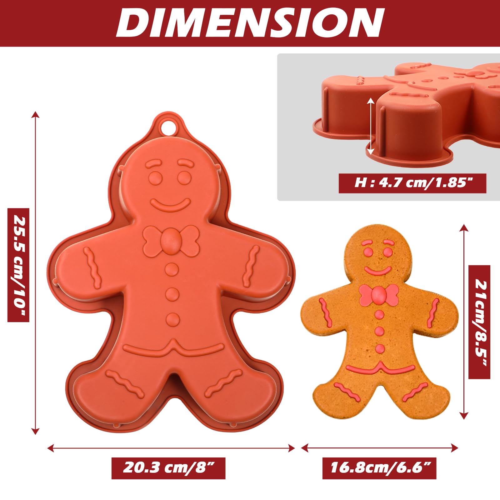 Silicone cake molds